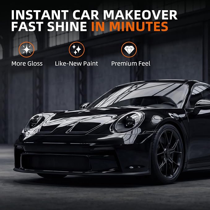 Ceramic Coating for Cars - Quick Effect Spray Coating, Extremely Hydrophobic Car Spray Coating, Easy to Use Coating for Paint Polish & Shine - 2 Pack for Car/Truck/RV/Motorcycle