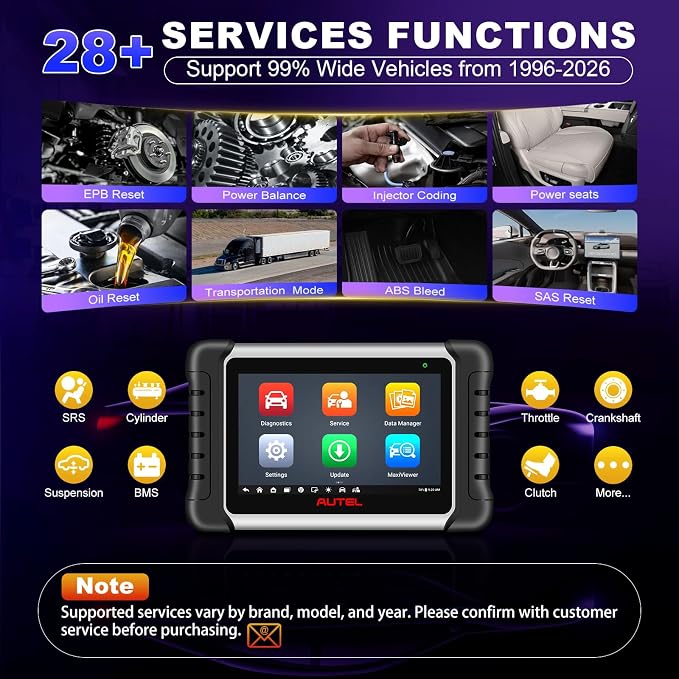 Autel Obd2 Scanner Diagnostic Tool MaxiCOM MK808Z: 2026 Bidirectional Scan Tool, 28+ Service, Active Tests Scanner for Car, All System OBD2 Diagnostics Car Scanner for DIY, Mechanic and Small Shops