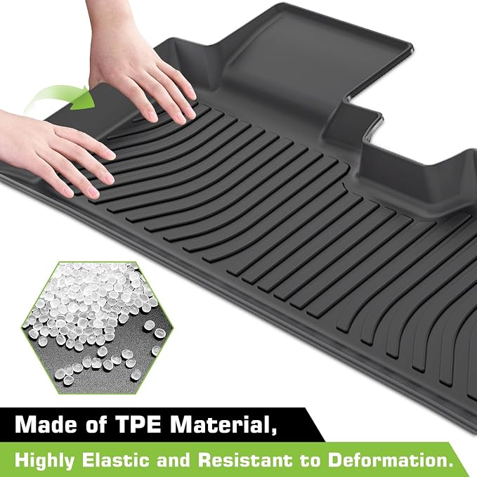 Floor Mats for Chevy Chevrolet Equinox 2025 2026 (Only Gas, Not for EV) & for GMC Terrain 2025 2026, Heavy Duty TPE Waterproof Non-Slip All Weather Protection Custom, Floor Mats & Cargo Liner