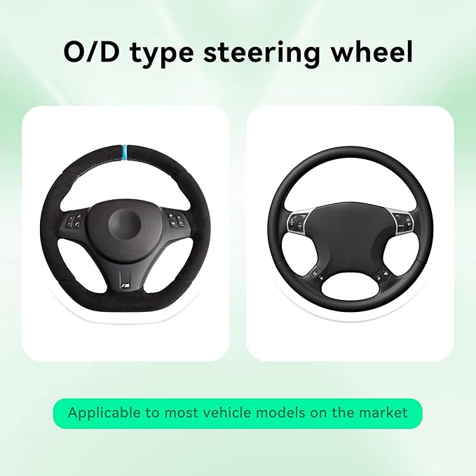 15 Inch Car Leather Steering Wheel Cover, Automotive Accessories Elastic Breathable Anti-Slip Soft Wheel Protector Fits Men and Women, Suitable for SUVs, Trucks, Vehicles and RVs (Beige)