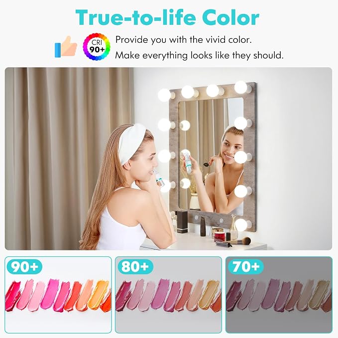 Brightever G25 Globe Light Bulbs 60 Watt, 4000K Natural Daylight LED Vanity Light Bulbs, E26 Base Bathroom Light Bulbs Over Mirror, 5W Round Light Bulb, CRI90+, 600LM, 8-Pack, Non-Dimmable