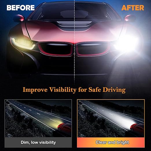 Headlight Restoration Kit, Headlight Cleaner Cream Car Detailing Kit for Car Light Cleaning & Finish Polish, Automotive Stuff Restore Yellowing Oxidation Head Light-100ml