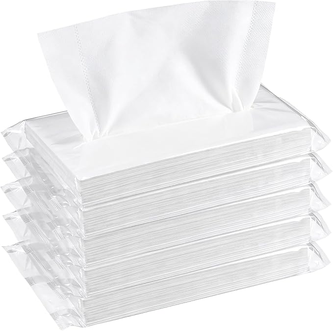 Car Tissue Refills, 3-Ply, 4 Packs | Facial Napkin, For Car Visor Tissue Holder, 30 Sheets/Pack, Thicker, Soft Smooth