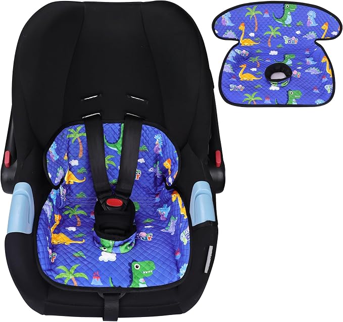 Piddle Pad Car Seat Liner, Waterproof Soft Car Seat Protector for Potty Training, Travel-Friendly Baby Toddler Carseat Cover, Machine Washable Liner for Spills, Potty Accidents (Blue)