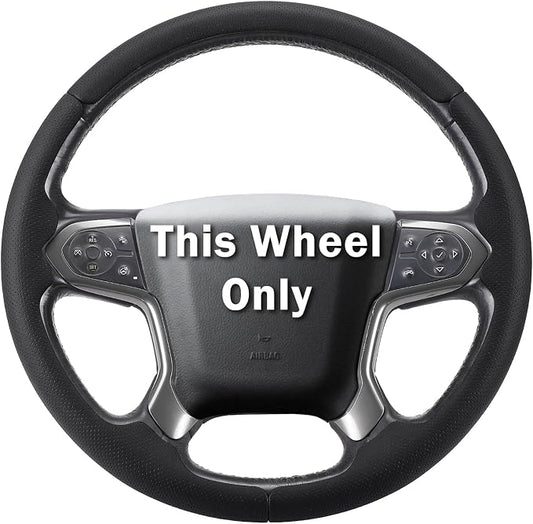 Steering Wheel Cover for Chevy Silverado 1500 2014-2018/2500 2500HD 3500 3500HD 2015-2019/ 4500HD 5500HD 6500HD 2019-2024/ Suburban Tahoe 2015-2020/ Traverse 2018-2023 Chevrolet