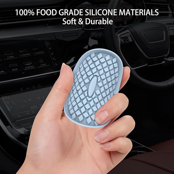 ME.FAN Car Cup Coasters [4 Pack] Silicone Car Coasters/Cup Mats, Non-Slip Recessed Car Interior Accessories Ether