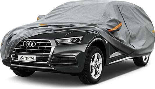 Kayme Heavy Duty SUV Car Cover Custom Fit Audi Q5/SQ5 (2008-2025) Waterproof All Weather for Automobiles, Full Exterior Covers Sun Rain UV Protection.（Deliver About 3-10 Days）