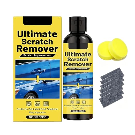 NanoPolix Car Scratch Remover for Vehicles, Car Scratch Repair Paste with Applicator Sponge & Microfiber Cloth, Scratch Remover for Light Scratches, Swirl Marks & Surface Imperfections, 100g