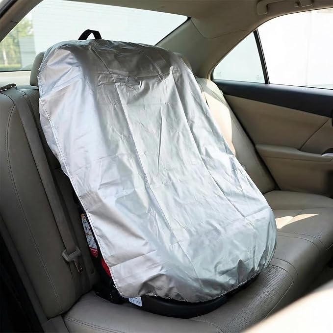 Baby Car Seat Sun Shade Cover Heat Protector, Carseat UV Protection Cooler Cover, Summer Travel Accessories