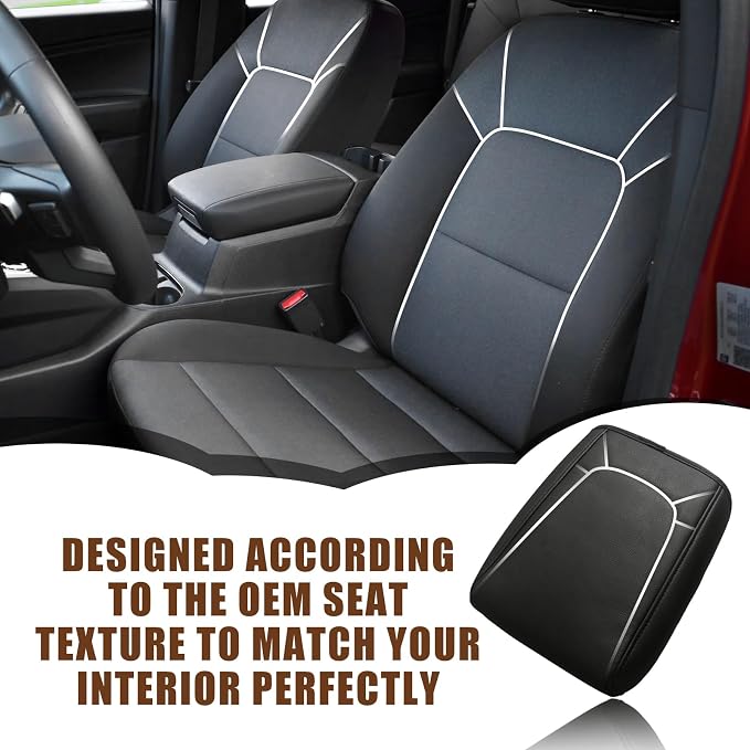 Muslogy Center Console Armrest Cover Fit for Chevy Colorado/GMC Canyon 2026 2023-2025 Accessories, Comfort Armrest Pad Console Lid Cushion Vegan Leather Regular Thick(Black Trim)