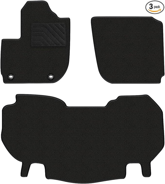 Floor Mats Fit for Honda HRV 2016 2017 2018 2019 2020 2021 2022 | TTX LIGHTING Carpet Floor Liners All Weather Protection Car Mats HR-V Accessories 1st & 2nd Row, Black