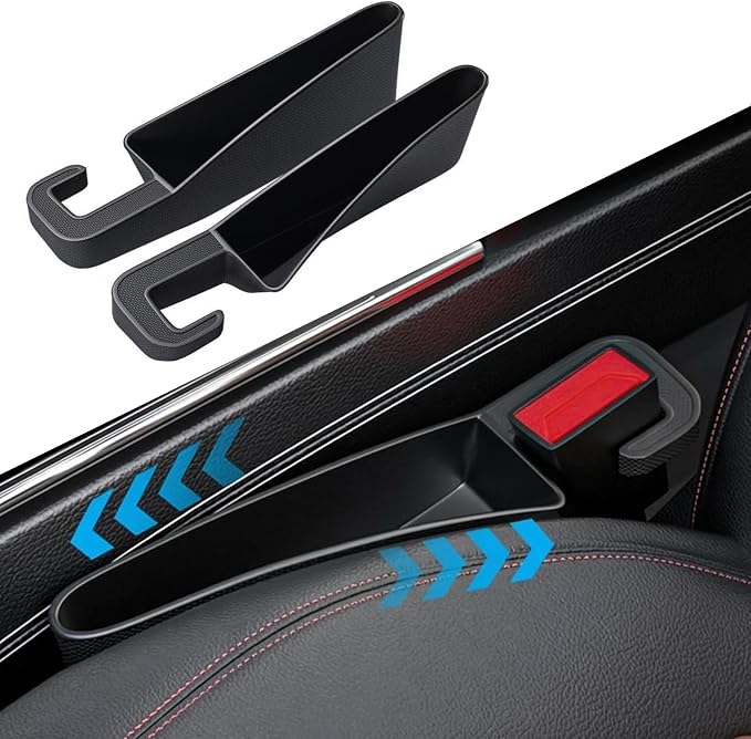 Car Seat Gap Filler, 2 Pack, Universal Car Gap Seat Filler | Seat Gap Filler Organizer for Cars & SUVs, Prevents Items from Falling, Space-Saving Storage for a Clutter-Free Interior