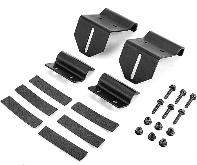 No Need Drilling 50/52 inch Curved Straight LED Light Bar Upper Windshield Pro-fit Cage Mounting Brackets Compatible with Polaris Ranger 570 900 1000 Fullsize