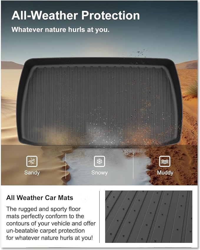 Kiwi Master Cargo Mat for 2018-2026 Honda Odyssey | Custom Fit, All Weather Rear Cargo Liner, Heavy Duty TPE Tray Trunk Mat, Black