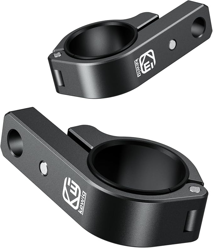 BRCOVAN 2PCS, Metal Light Bar Mounts, Off-Road LED Light Mounting Bracket | Fit for Round Rails 0.75" / 0.875'' / 1" / 1.125'' /1.26" / 1.375'' in Diameter, for Motorcycle ATV UTV Boat Truck