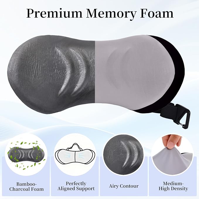 Ergonomic Lumbar Support Pillow for Office Chair, Car Seat | Memory Foam Lumbar Pillow Provides Back Support and Lower Back Comfort for Work, Driving, and Everyday Sitting
