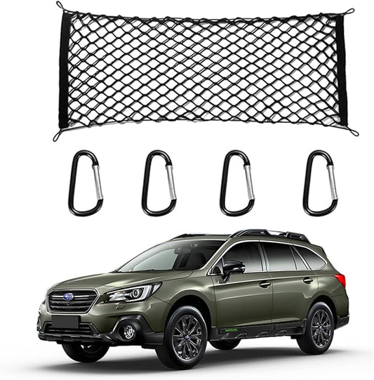 for Subaru Outback Envelope Style Truck Bed Cargo Net - Fits 2013-2024 2025 2026 Outback Accessories Cargo Net for Pickup Truck Bed - Heavy Duty Carabiners