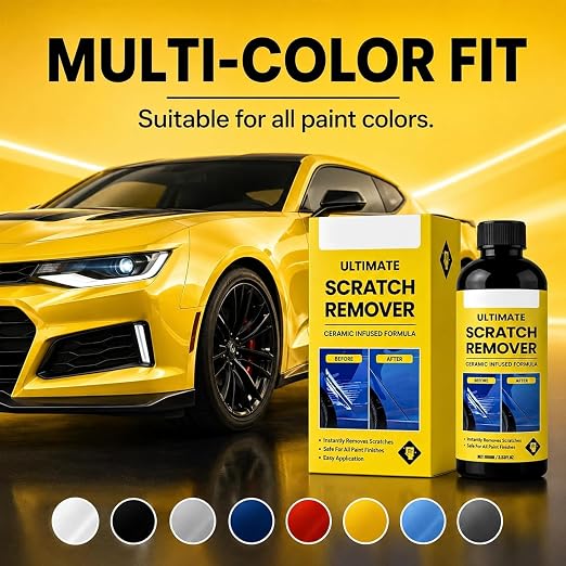 2pc Scratch Remover, 100g Nano Car Paint Repair Paste, Fast Eliminate Deep Scratches Swirl Marks, All Color Automotive Polishing Restoration Tool