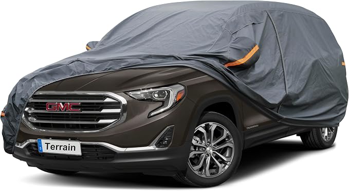 GUNHYI Premium Car Cover Custom Fit GMC Terrain (2010-2026), 16 Layers Heavy Duty Car Cover Waterproof All Weather with Zipper Door for Sun Rain Snow Dust Uv Protection