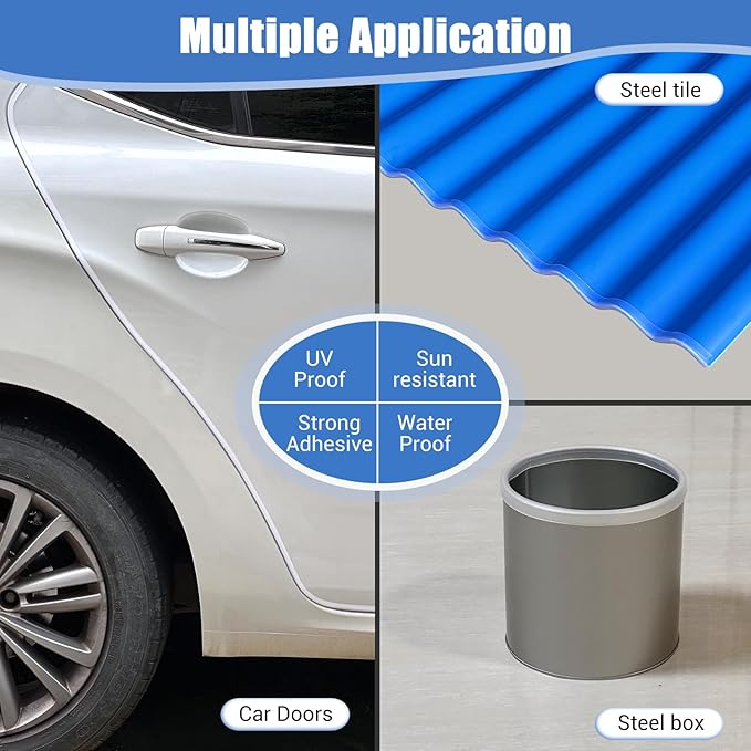 Clear Rubber Edge Trim, Self-Adhesive Transparent Edge Protector for Sheet Metal Parts, Car Doors, Flexible Silicone Rubber Material, Size 1/16"(1mm), Fit 0-3/32"(2mm), U Channel Edge Guard, 10Ft