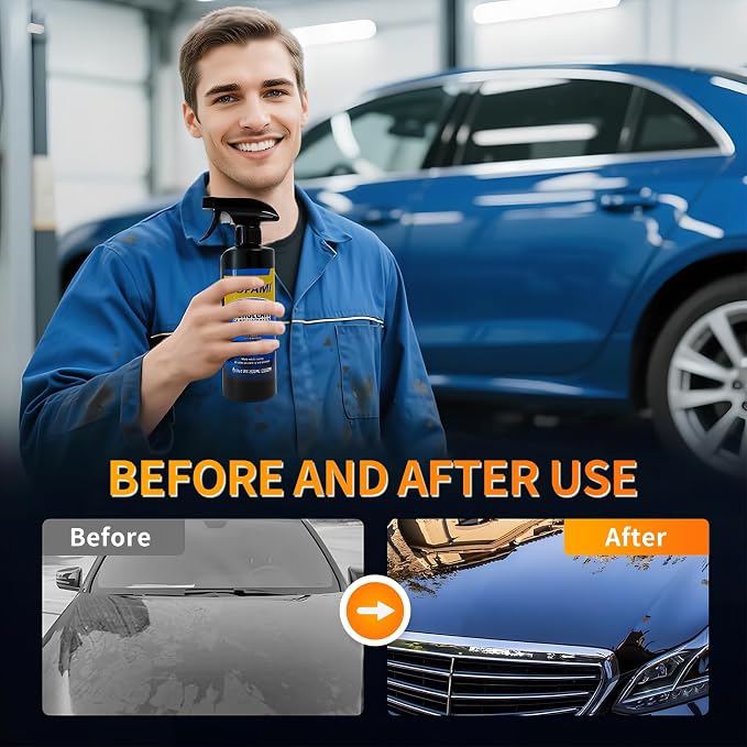 SOPAMI car coating spray quick effect coating agent for Scratch Wax Polish | Multi‑Purpose Quick Coating Spray High Gloss Shine,Waterless Wash Wax Scraping&Polishing,Wheels&Interior Surfaces 1Pc+Cloth