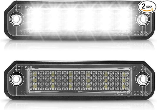 LESAUCE LED License Plate Light for 1992-1995 Honda Civic Hatchback, for 1996-1998 Civic Sedan, for 1996-2000 Civic Coupe, 6000K White, IP68 Waterprooof, Pack of 2