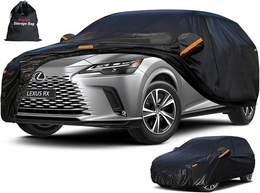 Kayme 7 Layers SUV Car Cover Custom Fit for Lexus RX350 RX 350/RX300/330/350L (2003-2025) Waterproof All Weather for Automobiles, Outdoor Full Cover Rain Sun UV Protection.