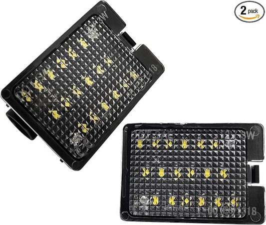 AlyoNed LED License Plate Lights Tag Lamp Assembly Compatible with Dodge Durango 2014-2022 Pickup Truck, Clear Lens 6500K White