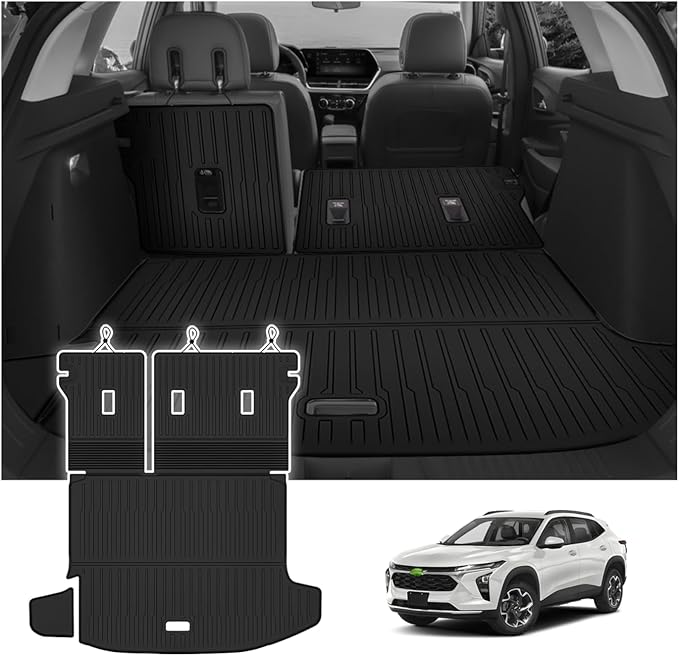 Cartist Cargo Liner for Chevy Trax/Buick Envista 2024 2025 2026, All Weather Cargo Mats for Trax Accessories, Heavy Duty TPE Trunk Mat with Backrest Mats, Car Accessories