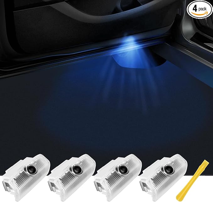 No Fade Car Door Lights Logo Compatible with Infiniti, LED Welcome Lights Accessories for Q50 Q60 Q70 G25 G37 QX50/56/60/70/80 M25/35/37/45/56 FX35/37/45/50 EX25/35/37