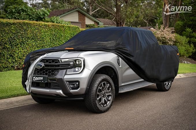 Kayme 7 Layers Truck Cover Fit Ford Ranger (2019-2025) Super Cab/Crew Cab Bed, Waterproof All Weather, Heavy Duty Outdoor Pickup Truck Cover Sun UV Rain Protection.