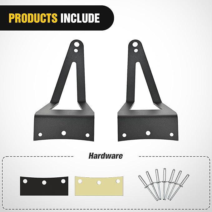 Nilight 52 inch LED Light Bar Bracket Mounting Upper Windshield Roof Cab Brackets Compatible with Ford F250 F350 4WD 2WD 1999-2015