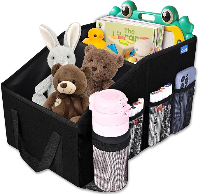 Smof Car Organizer- Car Seat Organizer for Front Seat Back Seat | High Road CarHop Front Seat Car Organizer with Car Cup Holder, Passenger Seat Tray