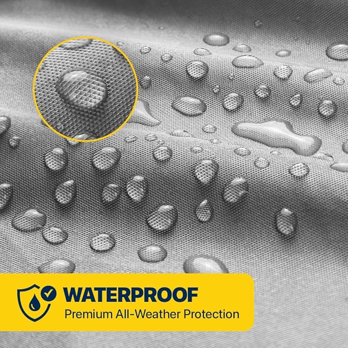 Seal Skin Covers Multi-Layer SUV Car Cover, Waterproof PEVA Outdoor Cover with UV, Snow, Rain Protection, Windproof Straps, Cotton Lining, Lock System, Universal Fit (181"-194" L)