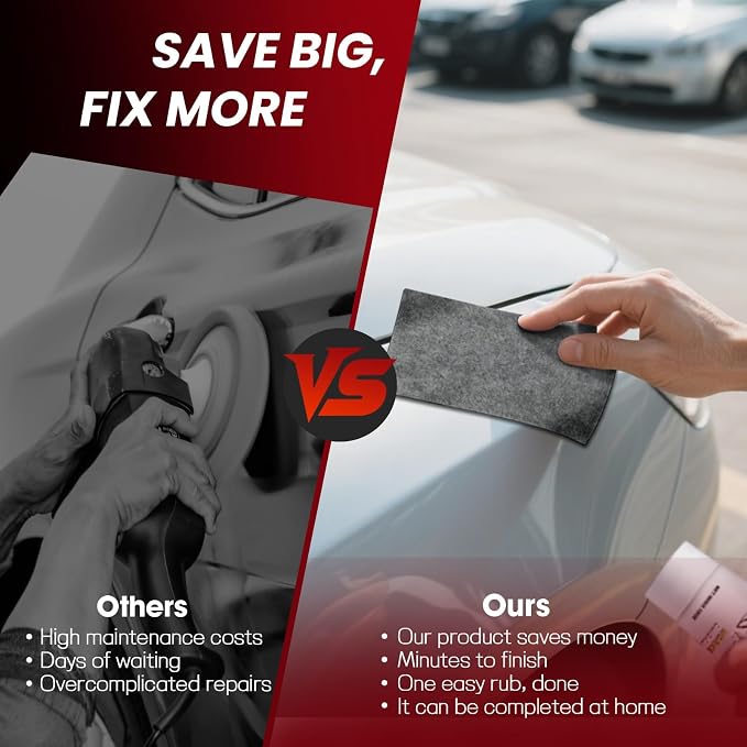 Car Scratch Remover, Scratch Remover for Vehicles, 6PCS Nano Magic Car Cloth Scratch Remover, Easily Removes Light Scratches, Swirls and Water Spot Remover for Cars