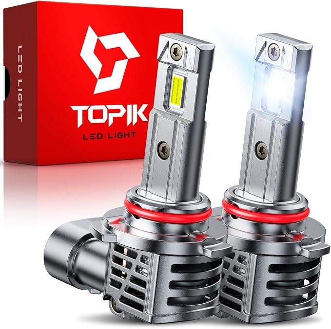 TOPIK Upgraded 9006 HB4 Light Bulbs, 32,000LM White 800% Ultra Brightness, | No Adapter Required 9006 bulbs, Plug & Play Quick Installation, Pack of 2