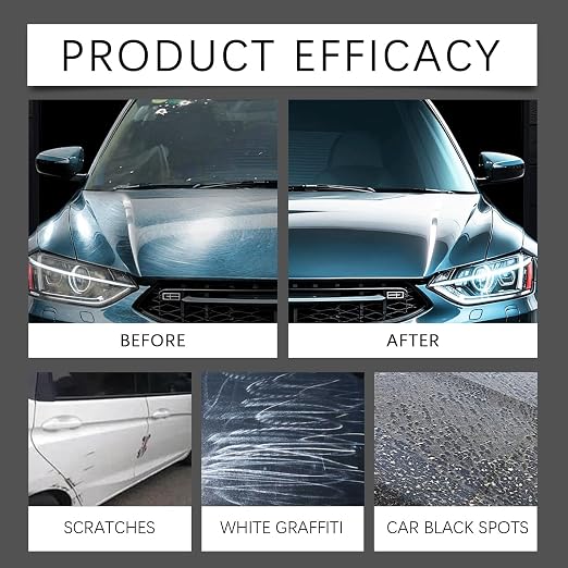 Crystal Serum for Cars, 100ML Advanced Graphene Ceramic Coating for Cars, 9H+ Hardness Coating for Auto Paint Protection, Deep Gloss Hydrophobicty Anti Scratch (1PC)