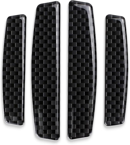 4PCS Universal Car Side Door Edge Guards Protector Real Carbon Fiber Door Edge Guard Protector Trim Molding Crash Scratch Protector Bumper Guard Protector Sticker Anti-Collision Strips
