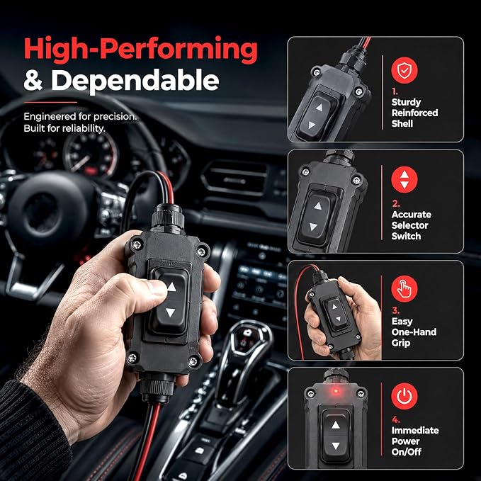 Universal Car Motor Diagnostic Tool, Car Diagnostic Tool Scanner and Battery Tester, Scanner Check Engine Light, Evap Test, Cranking & Charging System Test for Car Motorcycle, for All Cars