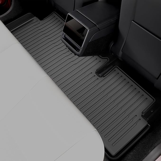6-PCS All-Weather TPE Floor Mats Compatible with 2024-2026 Model 3 Highland | Flexible, waterproof, stain-proof, anti-slip, easy-clean interior guards