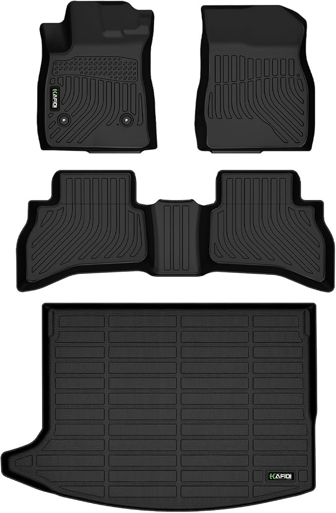 HAFIDI® Floor Mats & Cargo Liner Set Fit for 2020-2025 2026 Buick Encore GX AWD All Weather TPE Anti-Slip Car Full Set Floor Liners Custom Accessories - Black