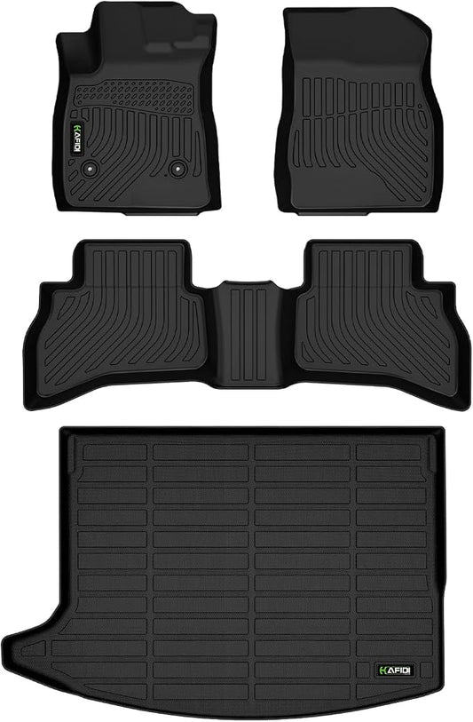 HAFIDI® Floor Mats & Cargo Liner Set Fit for 2020-2025 2026 Buick Encore GX AWD All Weather TPE Anti-Slip Car Full Set Floor Liners Custom Accessories - Black