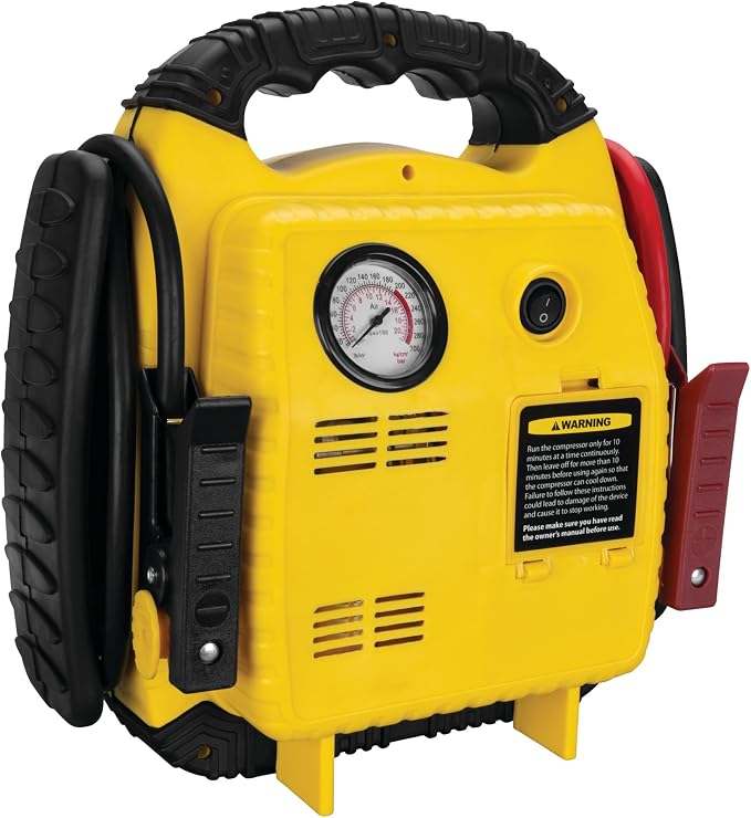 Performance Tool W1665 900 Amp Jump Starter, Inflator, Portable Power Unit