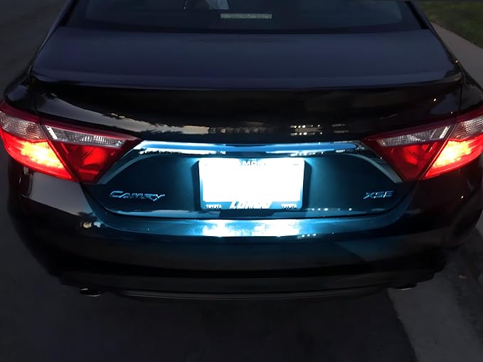 iJDMTOY Ice Blue Full LED License Plate Light Kit Compatible With Toyota Camry Highlander Prius C Avalon Yaris, By 18-SMD Aqua LEDs & Can-bus Error Free
