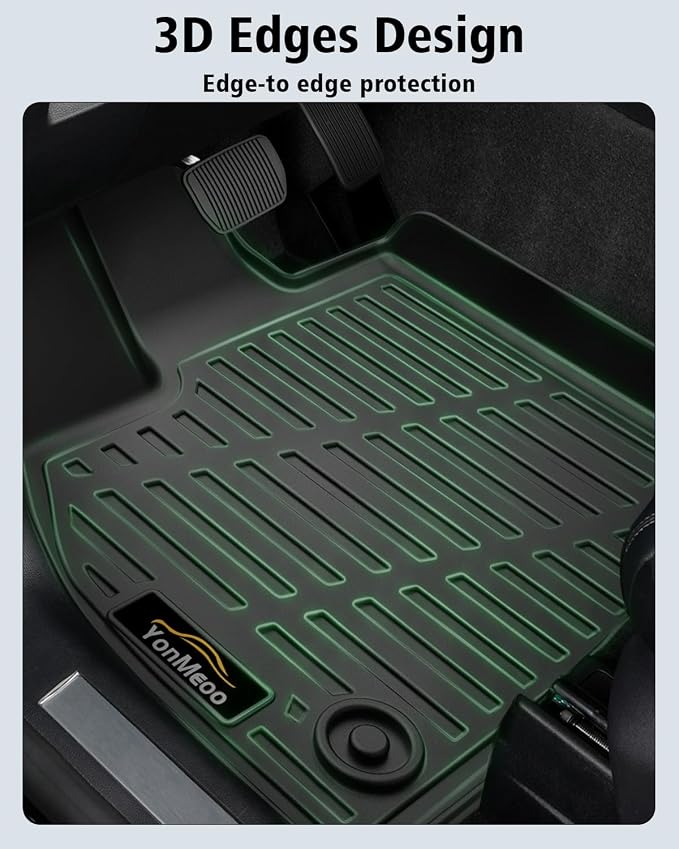 Floor Mats & Cargo Liner Custom Fit for Toyota C-HR 2026 All Weather TPE Rubber Floor Liners Full Set Automotive Mat for Toyota C-HR Accessories, Black
