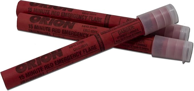 Orion Products 3153-08 3-15 Minute Road Flares (1 Pack of 3 Flares)- Model # 3153-08