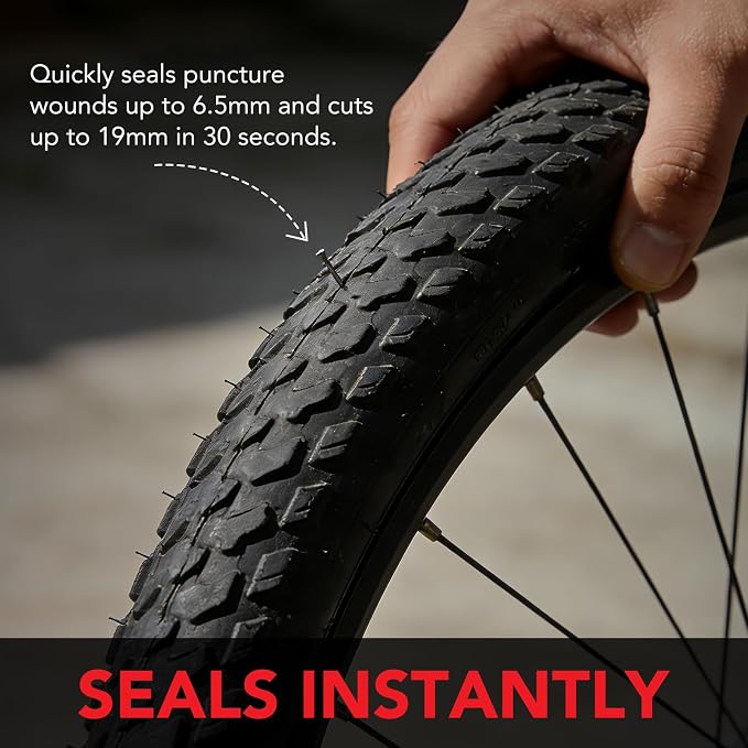 Tire Sealant, Premium Liguid Tyre Sealant, Emergency Flat Tire Repair for Car, Motorcycle, Bike, Jeep, Off-Road, Truck, Tractor 10.58oz | Premium liquid tyre sealant for car, motorcycle, bike, jeep, off-road, truck, tractor