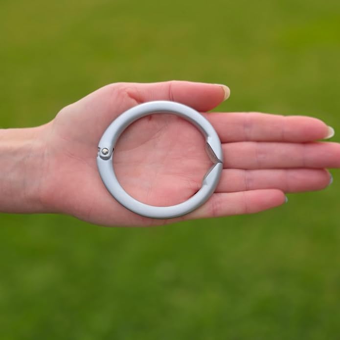 Clipa Bag Hanger Collection, The Ring that Opens into a Hook, Auto Closes | Holds 15 kg, Needs only 10mm to Hang a Hand Bag, Easy to Use with One Hand, The Instant Bag Hanger, 3 yr Warranty