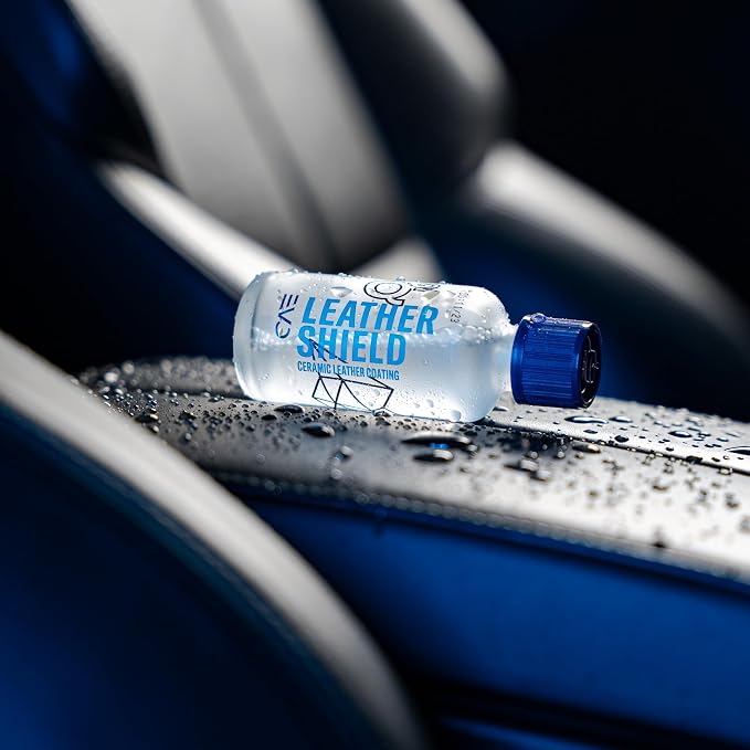 Gyeon Leather Shield EVO 50 ml - Ceramic Coating Liquid for Leather | All Types of Natural Leather, Tesla Vegan | No Change in Finish of Upholstery |Repels Dirt and Liquid, Car Interior UV Protector