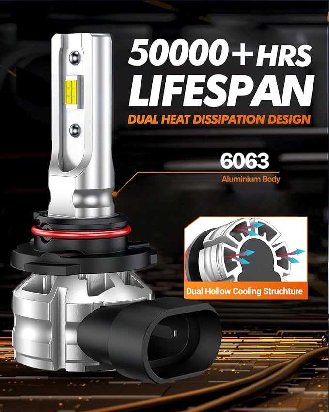SEALIGHT H10 9140 9145 Led Fog Light Bulbs, 𝟏𝟎𝟎𝟎𝟎𝐋𝐌 6500K Cool White H10 Led Fog Lights, True 1:1 Size 9040/9045/9140/9145 Fog Light Blub, 3 Mins Plug-N-Play, Pack of 2